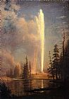 Albert Bierstadt Old Faithful painting